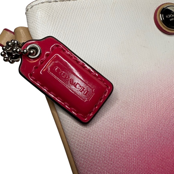 COACH Peyton Pink Ombre Small Wristlet - Picture 7 of 15